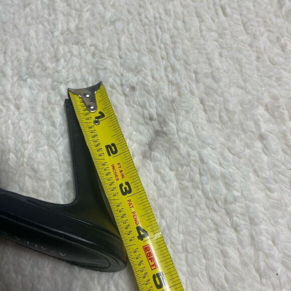 Azalea Wang clear plastic straps Black Heel sandals bow rhinestones accent SZ8.5 - Picture 9 of 10